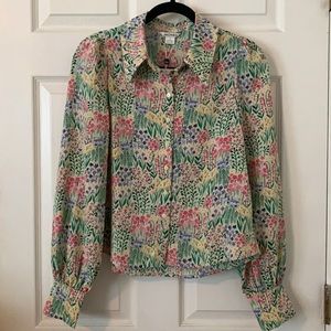 Monki Button Up Top NWT